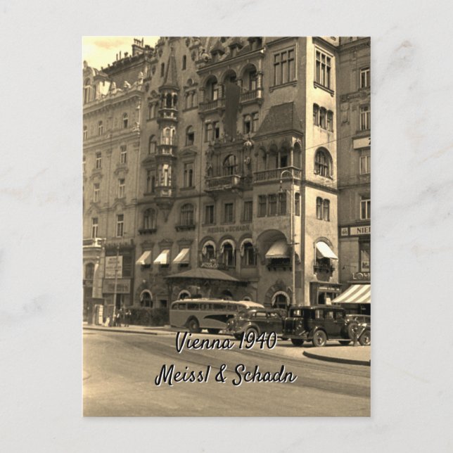 Wien Österreich Meissl & Schdn Restaurant 1940 Postkarte (Vorderseite)