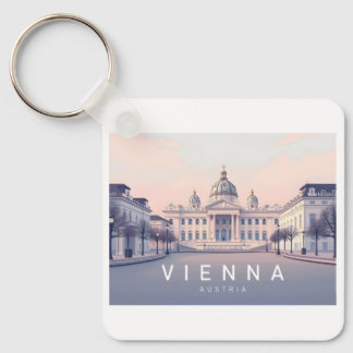 Wien Österreich Pastel Travel Design Schlüsselanhänger