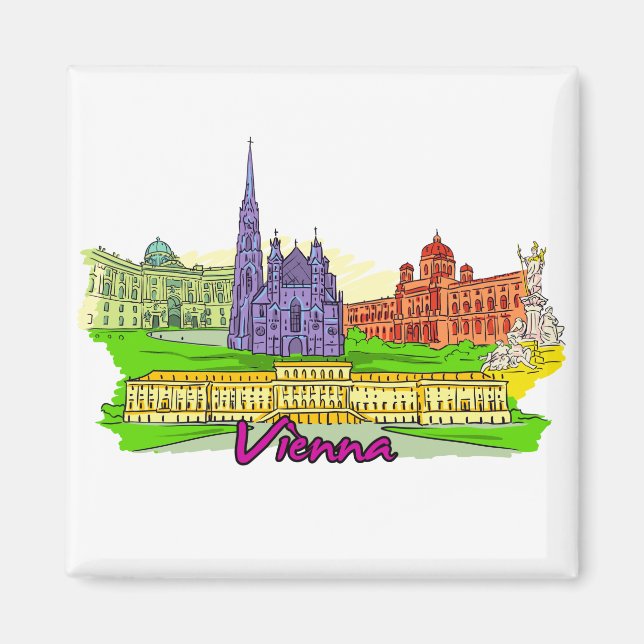Wien - Österreich.png Magnet (Vorne)