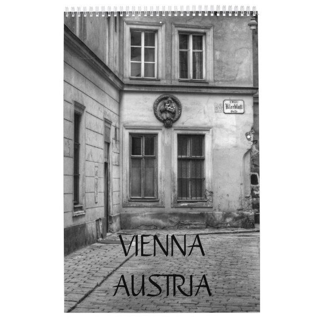 Wien Österreich Schwarz/Weiß Kalender (Titelbild)