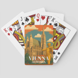 Wien Österreich Spielkarten-Deck Vintage Reise Spielkarten