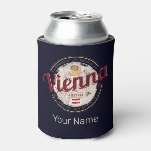 Wien Österreich Vintage Hauptstadt Wiener Melange Dosenkühler