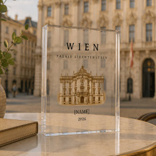 Wien Palais Liechtenstein Name & Jahr Fotoblock