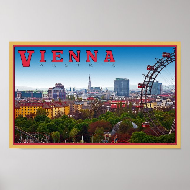 Wien - Stadtbild Poster (Vorne)