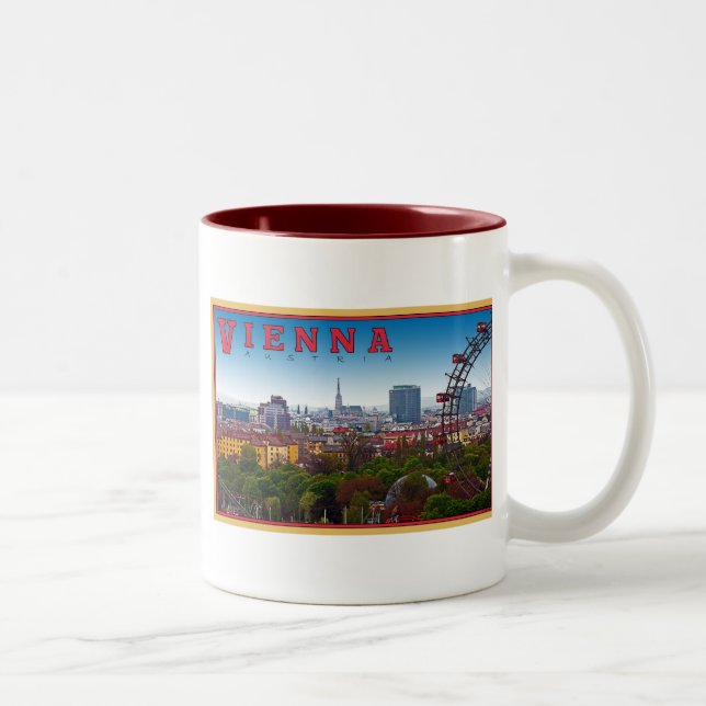 Wien - Stadtbild Zweifarbige Tasse (Rechts)
