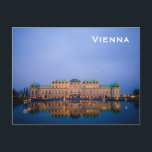Wien Vintag Tourismus Reisen Postkarte<br><div class="desc">Es ist eine wunderschöne künstlerische Sicht auf das Gebäude der Architektur von Wien Österreich. Es ist die beste Werbung für Reisen nach Wien Österreich.</div>