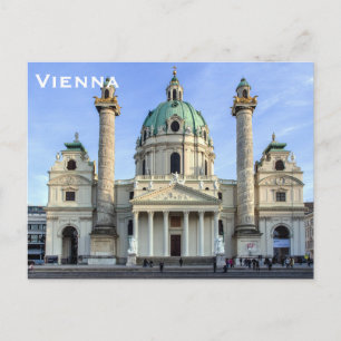 Wien Vintage Tourismus Reise Hinzufügen Postkarte