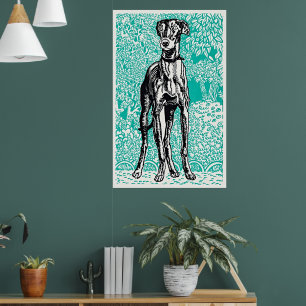 Wien Windhund Eleganz Poster von Moriz Jung