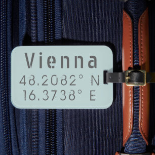 Wiener Breitengrad Gepäckanhänger