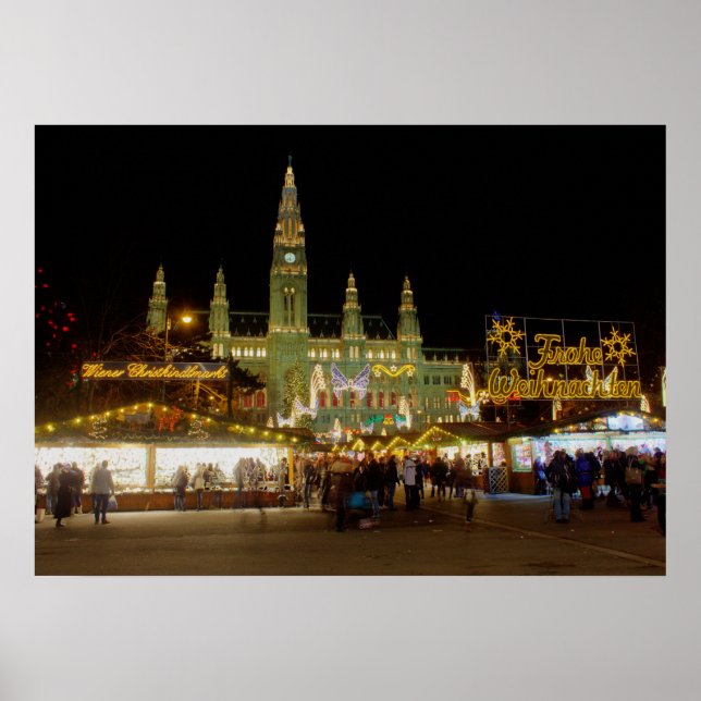 Wiener Christkindlmarkt Poster (Vorne)