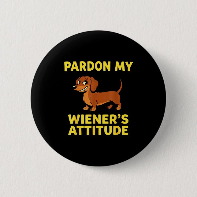 Wiener Dog Dachshund  Button (Vorderseite)