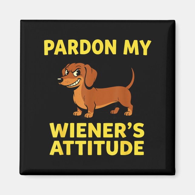 Wiener Dog Dachshund  Magnet (Vorne)