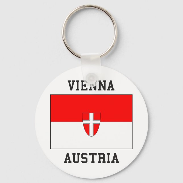 Wiener Flagge Schlüsselanhänger (Vorderseite)