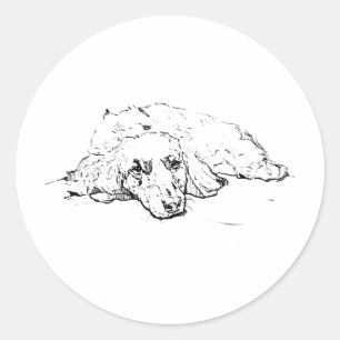 Wiener-Hund Liebhaber Geschenk, Dachshund Hundemam Runder Aufkleber