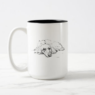 Wiener-Hund Liebhaber Geschenk, Dachshund Hundemam Zweifarbige Tasse