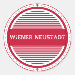 Wiener Neustadt City Emblem Austrian Identity Runder Aufkleber