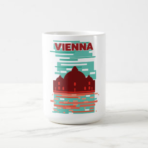 Wiener Reiseplakat Kaffeetasse