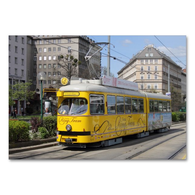 Wiener Ringbahn Tischnummer (Vorderseite)