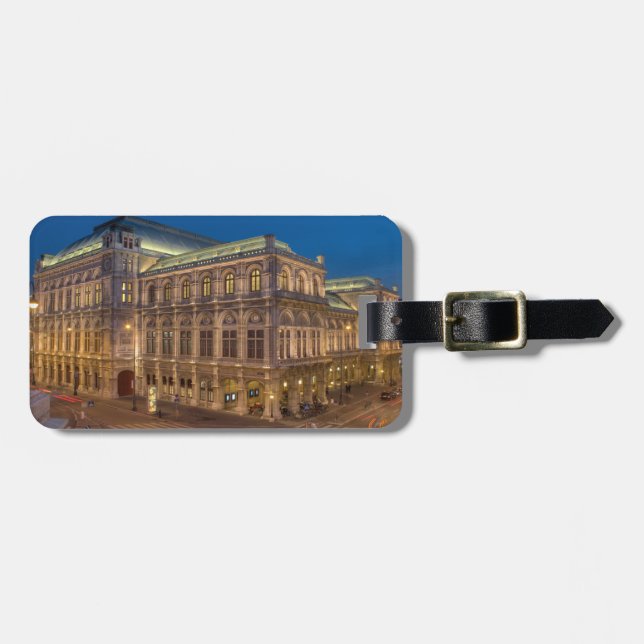 Wiener Staat Opera Gepäckanhänger (Vorderseite horizontal)
