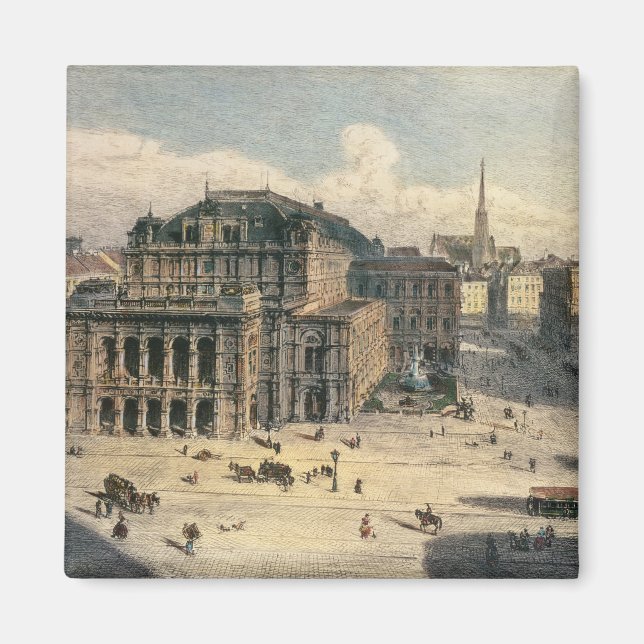 Wiener Staat Opera House, c.1869 Magnet (Vorne)