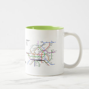 Wiener U-Bahn-Tasse Zweifarbige Tasse