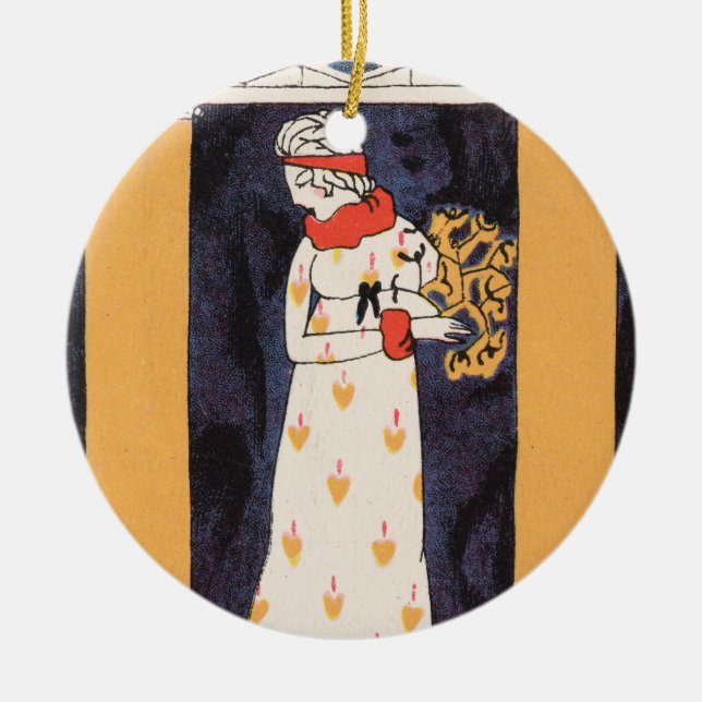 Wiener Werkstätte No. 887  Keramik Ornament (Vorne)