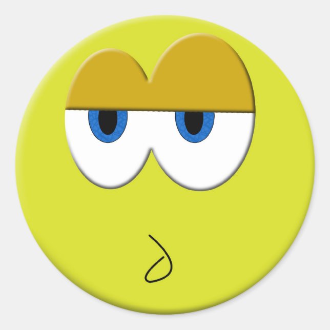Wierd Face Sticker (Vorderseite)