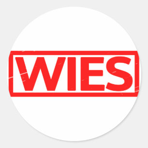 Wies Briefmarke Runder Aufkleber