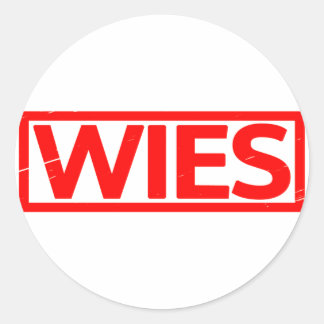 Wies Briefmarke Runder Aufkleber