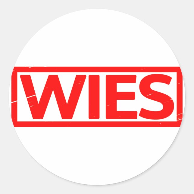 Wies Briefmarke Runder Aufkleber (Vorderseite)