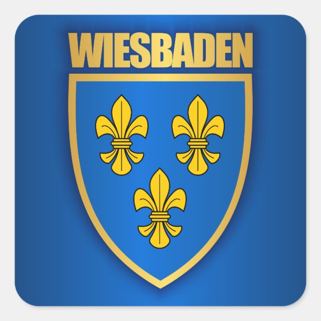 Wiesbaden Quadratischer Aufkleber (Vorderseite)