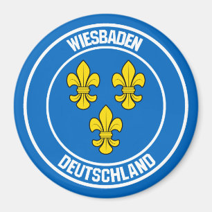 Wiesbaden RundEmblem Magnet