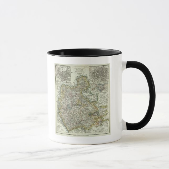 Wiesbaden und Frankfurt Deutschland Tasse (Rechts)