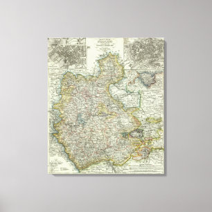 Wiesbaden und Frankfurt/Main Deutschland Leinwanddruck