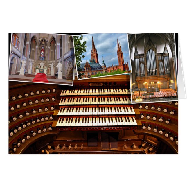 Wiesbadener Orgel und Marktkirche (Vorderseite (Horizontal))
