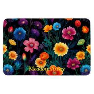 Wiese der lebendigen Blume Magnet