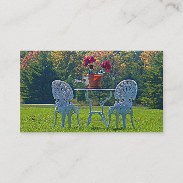 Wiese der Liebe Herbstleaves Hochzeitskarte Begleitkarte (Vorderseite)
