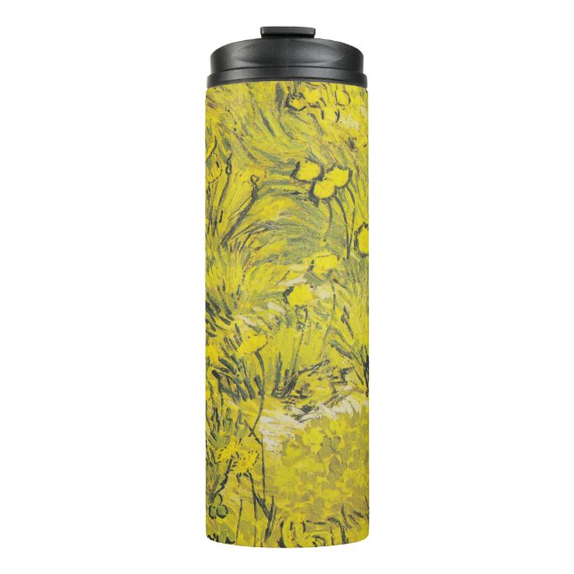 Wiese mit gelben Blumen von Vincent van Gogh Thermosbecher (Vorderseite)