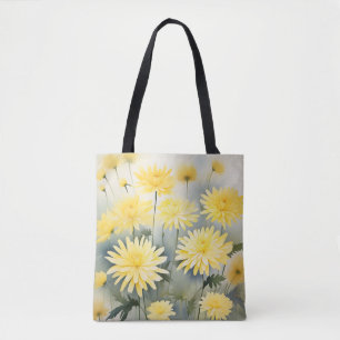 Wiese mit Wasserfarbe Chrysanthema Tasche