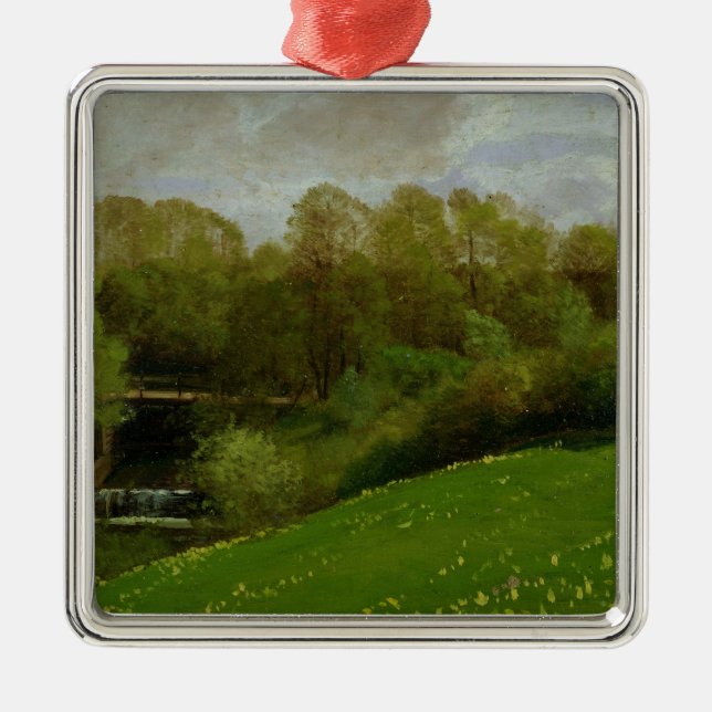 Wiese und Waldland, 1895 Ornament Aus Metall (Vorne)
