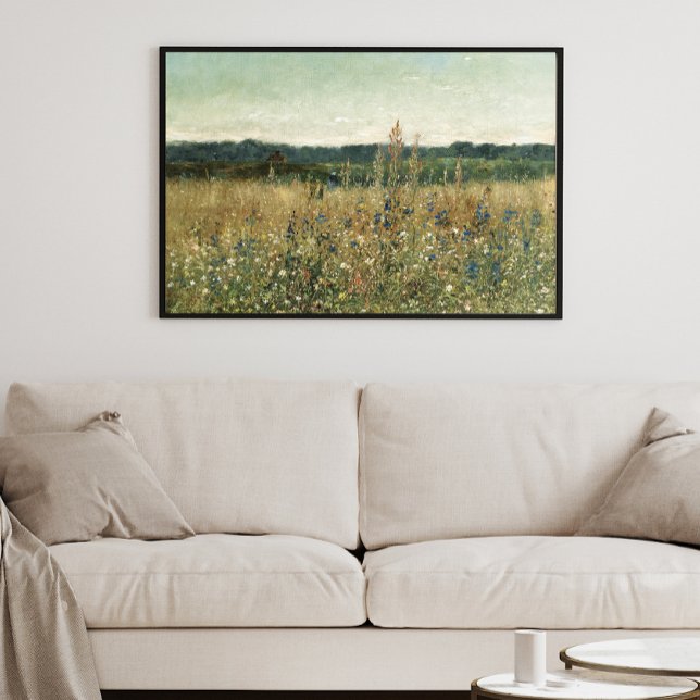 Wiese, Vintages Öl auf Leinwand, Kunst Poster (Von Creator hochgeladen)