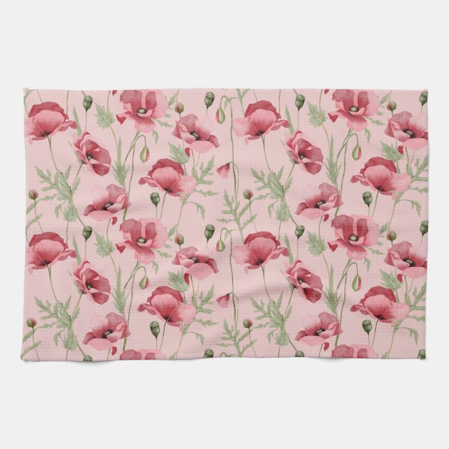 Wiesen-Blume drucken Landhaus Geschirrtuch (Horizontal)