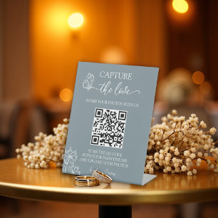Wiesen-Blume fangen die Liebe-Hochzeit ein Sockelschild
