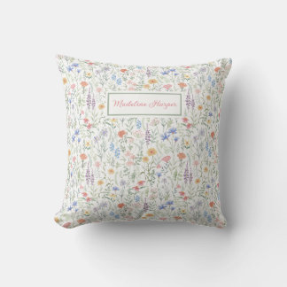 Wiesen-Blumenwiese personalisiert Kissen