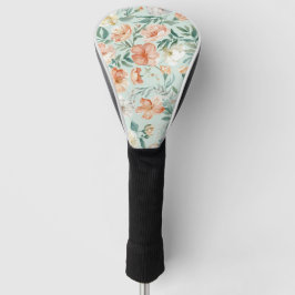 Wiesen-Wasserfarben-Blumenmuster in Blau Golf Headcover