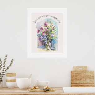Wiesenblumen verbreiten Freundlichkeit  Poster