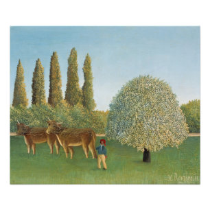 Wiesenland (Die Weide), Henri Rousseau, 1910 Fotodruck