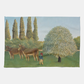 Wiesenland (Die Weide), Henri Rousseau, 1910 Geschirrtuch
