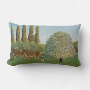 Wiesenland (Die Weide), Henri Rousseau, 1910 Lendenkissen