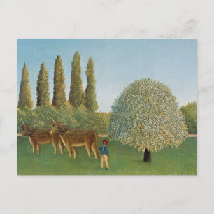 Wiesenland (Die Weide), Henri Rousseau, 1910 Postkarte